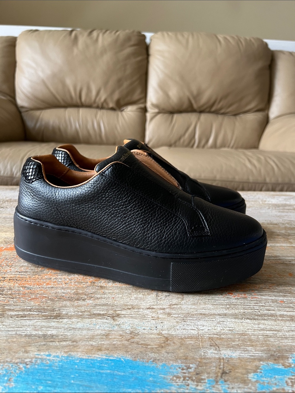 Russell & Bromley Park Up Flatform Laceless Sneakers EU 40/9